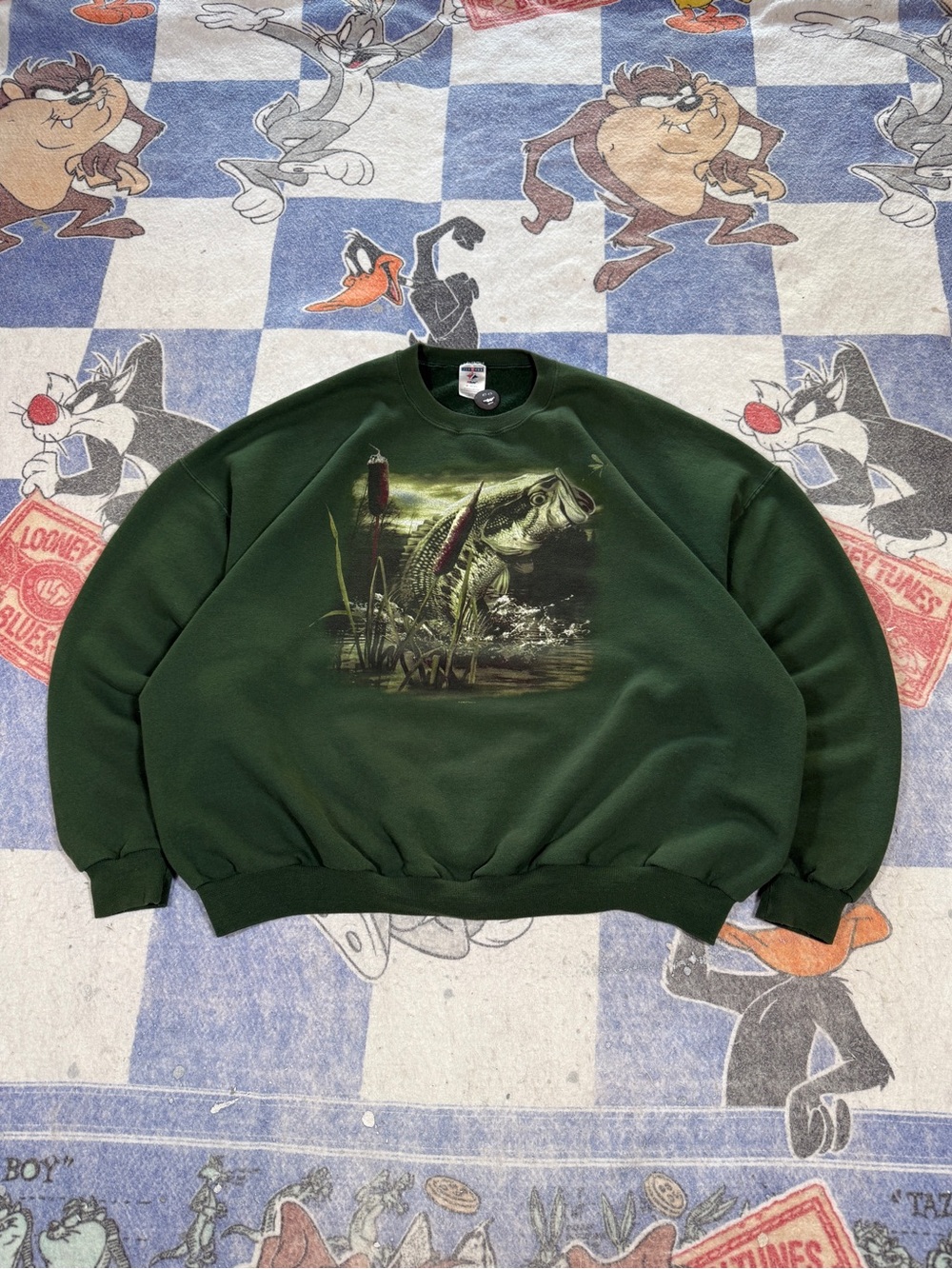 Vintage fish crewneck sweatshirt